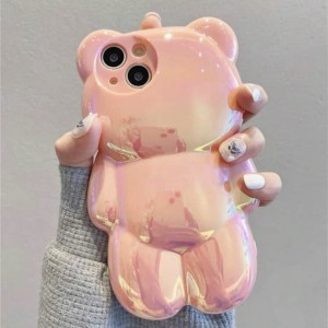 Błyszczący miś etui Iphone 15