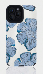 niebieskie kwiaty etui Samsung S22