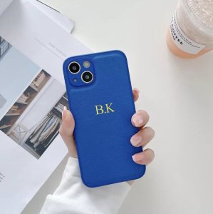 kobaltowe etui z tłoczeniem Iphone 12  pro