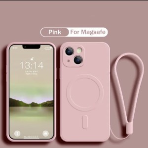 JASNORÓŻOWE Etui z tłoczeniem MAGSAFE Iphone 16