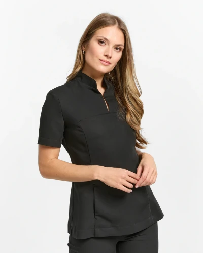 Carrie Scrub Top - Black