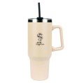 beżowy kubek termiczny cup of happiness / kubek z dowolnym grawerem