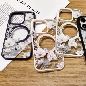 Magsafe etui w kwiaty Iphone 16 PRO 