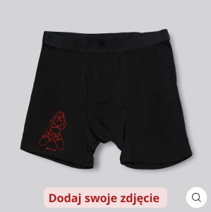 BOKSERKI MĘSKIE Z HAFTEM ZE ZDJĘCIA