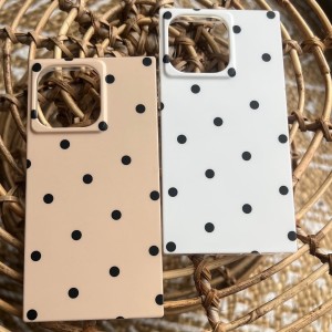 etui geometryczne w  kropki iphone 15 pro