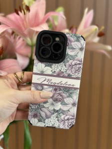 Kwiatowe Etui z Personalizacją iphone 15 pro max