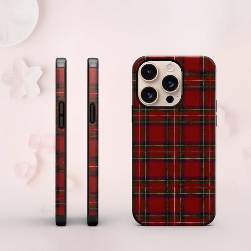 etui na telefon czerwona krata