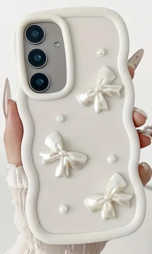 perłowe kokardki etui