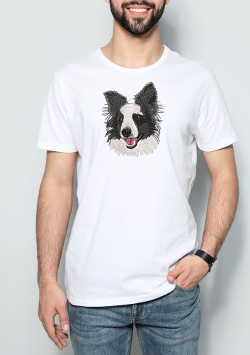 koszulka męska z haftem twojego pupila