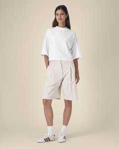 Personalizowana koszulka CROP BOXY PREMIUM damska – haft lub nadruk