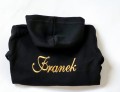 bluza czarna z haftem imienia