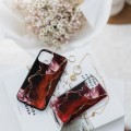 etui silikonowe burgund Iphone, obudowa silikonowa, case marmurkowy