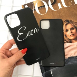 etui czarne z nadrukiem Samsung A52  5G