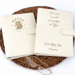 Planner ecru z grawerem A5