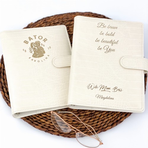 planner ecru z twoim grawerem