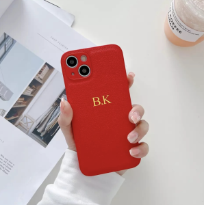 czerwona etui z tłoczeniem Iphone 14 max