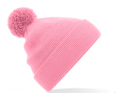 czapka z pomponem pudrowy róż