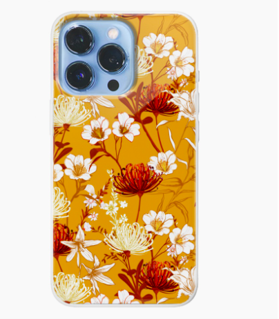 etui jesienne kwiaty E6187