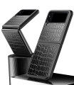 czarne etui krokodylek Galaxy Z Flip
