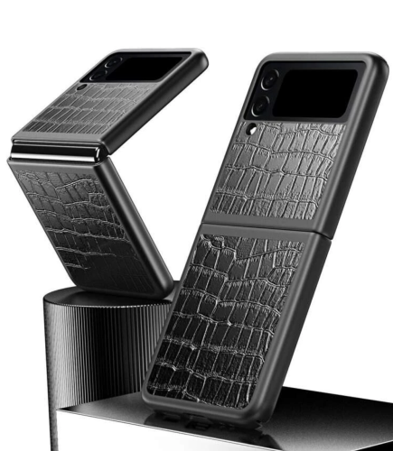 czarne etui krokodylek Galaxy Z Flip