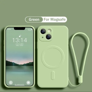 PISTACJOWE Etui z tłoczeniem MAGSAFE Iphone 12 PRO MAX