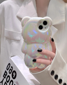 Błyszczące misiowe etui Iphone 14
