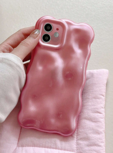 perłowe pofalowane etui Iphone 13 pro max