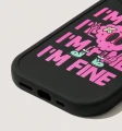 serce "i'm fine" etui (czarne)