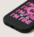 serce "i'm fine" etui (czarne)