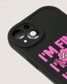 serce "i'm fine" etui (czarne)