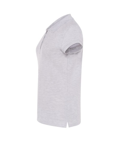 Koszulka Polo Damska szara z haftem bok.jpeg