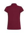 Koszulka Polo Damska bordowa z haftem lub nadrukiem tył.jpeg