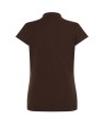 Koszulka Polo Damska czekoladowa z haftem lub nadrukiem tył.jpeg