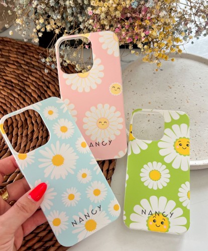 etui w stokrotki pastelowe