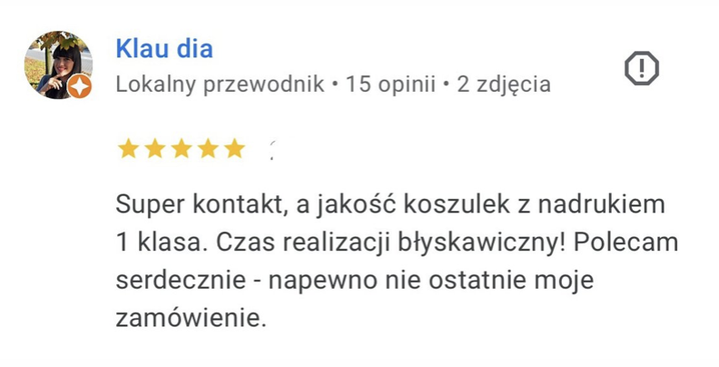 Opinia klientki