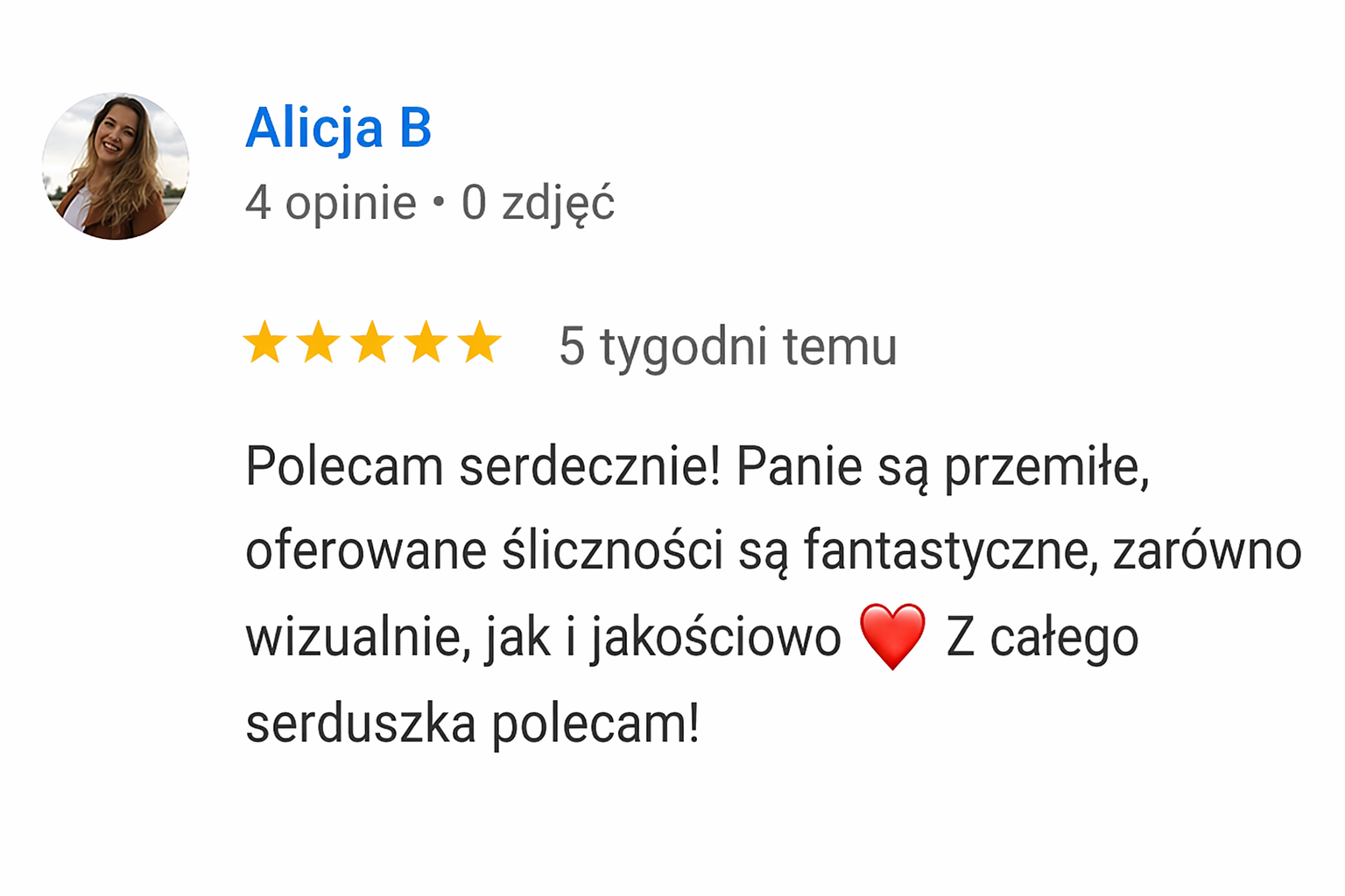 Opinia klientki